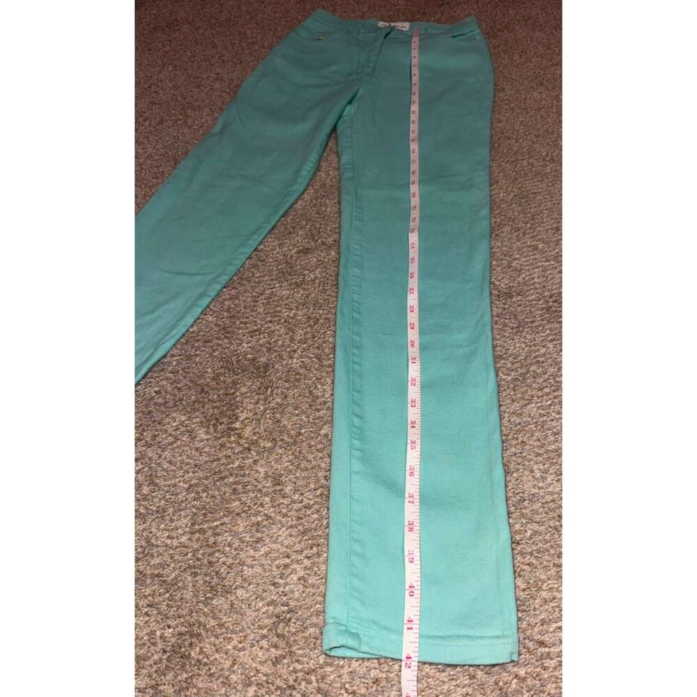 Blumarine Jeans Vintage Car Women's Turquoise Denim Pockets Straight - 26X31.5 - Picture 9 of 11